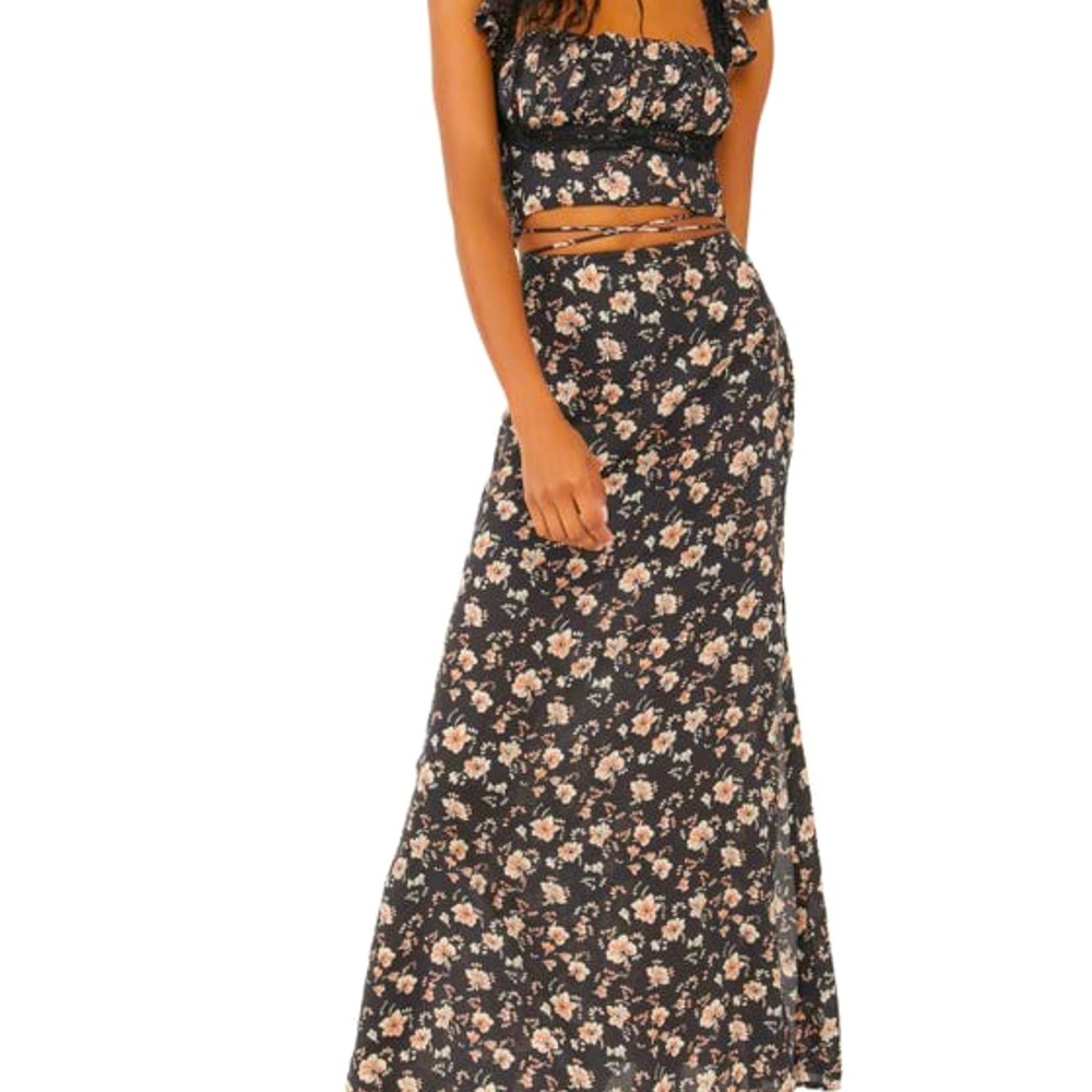 Free People Two Piece Skirt and Crop Top Set- Size 10